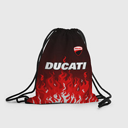 Мешок для обуви Ducati- красное пламя