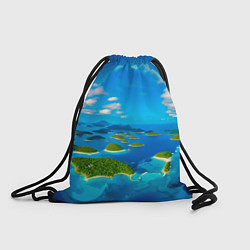 Рюкзак-мешок Другой волшебный мир за ледяной стеной, цвет: 3D-принт
