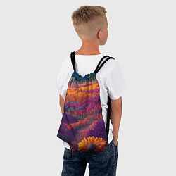 Рюкзак-мешок Цветочный луг, цвет: 3D-принт — фото 2