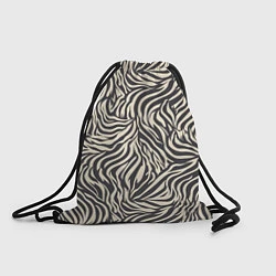 Рюкзак-мешок Зебра паттерн, цвет: 3D-принт
