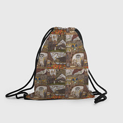 Рюкзак-мешок Рисунки коллаж, цвет: 3D-принт