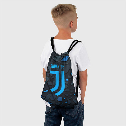 Мешок для обуви Juventus blue logo / 3D-принт – фото 4