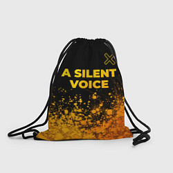 Мешок для обуви A Silent Voice - gold gradient: символ сверху