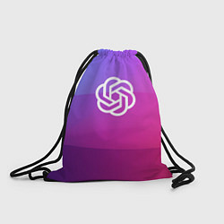Рюкзак-мешок Chat GPT, цвет: 3D-принт