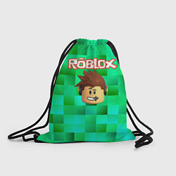 Рюкзак-мешок Roblox head на пиксельном фоне, цвет: 3D-принт