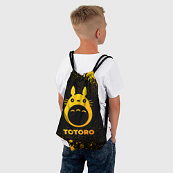 Рюкзак-мешок Totoro - gold gradient, цвет: 3D-принт — фото 2