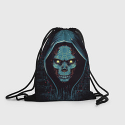 Рюкзак-мешок Хакер череп, цвет: 3D-принт