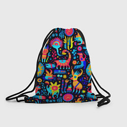 Рюкзак-мешок Космические веселые монстрики, цвет: 3D-принт
