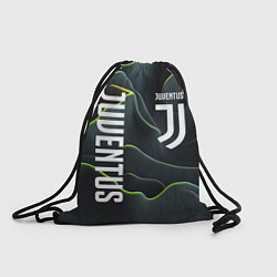 Рюкзак-мешок Juventus dark green logo, цвет: 3D-принт