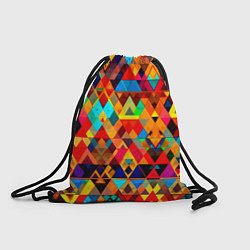 Рюкзак-мешок Абстрактный разноцветный, цвет: 3D-принт