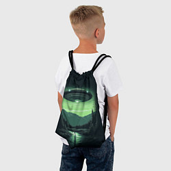 Рюкзак-мешок НЛО в лесу, цвет: 3D-принт — фото 2