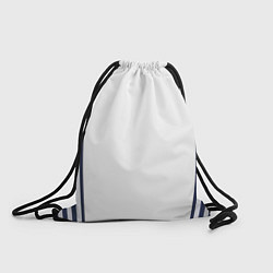 Рюкзак-мешок Синие вертикальные полосы по бокам, цвет: 3D-принт
