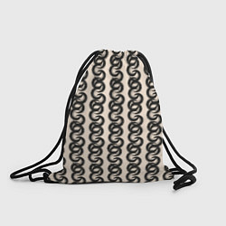 Рюкзак-мешок Абтракция Геометрический узор в этническом стиле, цвет: 3D-принт