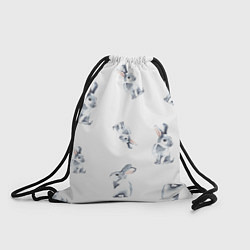 Рюкзак-мешок Зайки милахи, цвет: 3D-принт