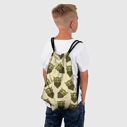Рюкзак-мешок Сова птица паттерн, цвет: 3D-принт — фото 2