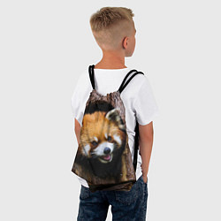 Рюкзак-мешок Красная панда в дереве, цвет: 3D-принт — фото 2