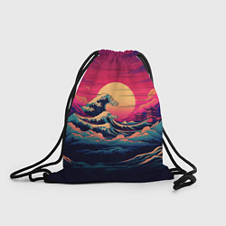 Рюкзак-мешок Вoлна в Канагаве, цвет: 3D-принт