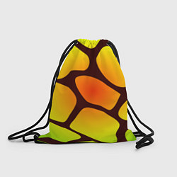 Рюкзак-мешок Коричневая сеть с цветными пятнами, цвет: 3D-принт