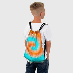 Рюкзак-мешок Тай-дай апельсин, цвет: 3D-принт — фото 2