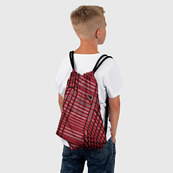 Рюкзак-мешок Красная кибер паутина, цвет: 3D-принт — фото 2