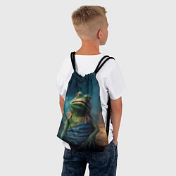 Рюкзак-мешок Уставший Пепе, цвет: 3D-принт — фото 2