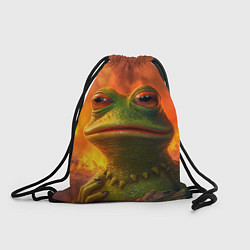 Рюкзак-мешок Пепе в огне, цвет: 3D-принт