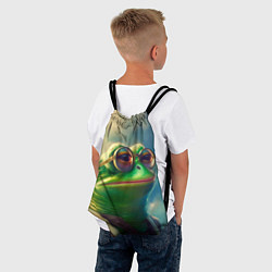Рюкзак-мешок Лягушка Пепе, цвет: 3D-принт — фото 2