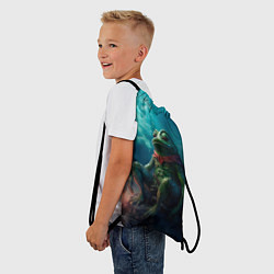 Рюкзак-мешок Пепе у костра, цвет: 3D-принт — фото 2