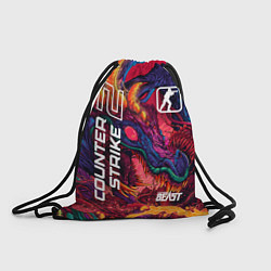 Рюкзак-мешок CS 2 hyper beast, цвет: 3D-принт