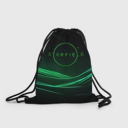 Мешок для обуви Starfield green logo