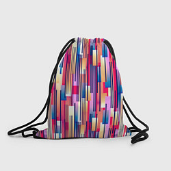 Рюкзак-мешок Яркие спортивные полоски, цвет: 3D-принт