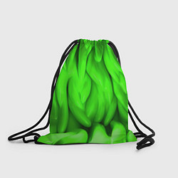 Рюкзак-мешок Зеленая абстрактная текстура, цвет: 3D-принт