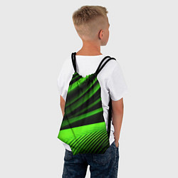 Рюкзак-мешок Зеленый яркая текстура, цвет: 3D-принт — фото 2