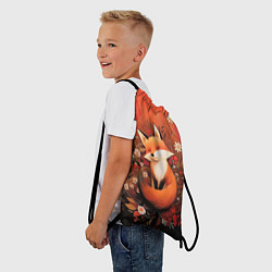Рюкзак-мешок Умилительный лисёнок, цвет: 3D-принт — фото 2