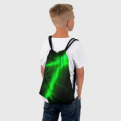 Рюкзак-мешок Зеленый разряд молнии, цвет: 3D-принт — фото 2