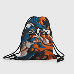 Рюкзак-мешок Мазки краски - CS GO, цвет: 3D-принт
