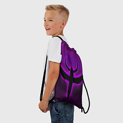 Рюкзак-мешок Quake фиолетовый, цвет: 3D-принт — фото 2