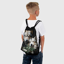 Рюкзак-мешок Волчица с маленьким волчонком, цвет: 3D-принт — фото 2