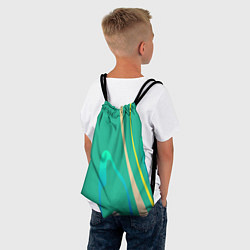 Рюкзак-мешок Абстрактное изображение, линии, цвет: 3D-принт — фото 2