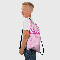 Рюкзак-мешок Виктория - паттерн Барби розовый, цвет: 3D-принт — фото 2
