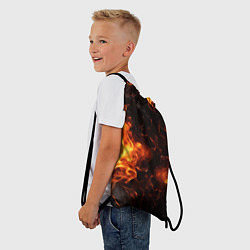 Рюкзак-мешок Fire style, цвет: 3D-принт — фото 2