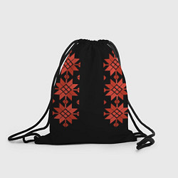 Рюкзак-мешок Удмуртский - вертикаль black 2, цвет: 3D-принт