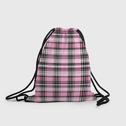 Рюкзак-мешок Розовая клетка, цвет: 3D-принт