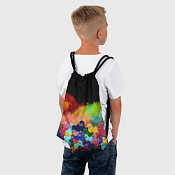 Рюкзак-мешок Приведения из дыма, цвет: 3D-принт — фото 2