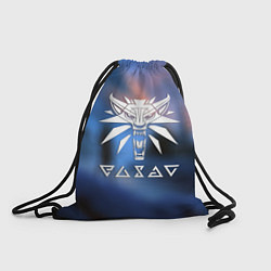 Рюкзак-мешок Ведьмак лого волка, цвет: 3D-принт
