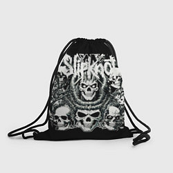 Рюкзак-мешок Slipknot и черепушки, цвет: 3D-принт