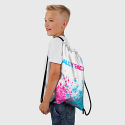 Рюкзак-мешок Sally Face neon gradient style: символ сверху, цвет: 3D-принт — фото 2