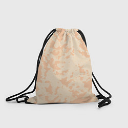 Рюкзак-мешок Паттерн бледно-оранжевый, цвет: 3D-принт