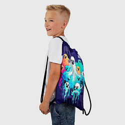 Рюкзак-мешок Разноцветные привидения, цвет: 3D-принт — фото 2