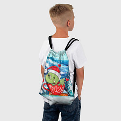 Рюкзак-мешок Милый дракончик в кружке, цвет: 3D-принт — фото 2